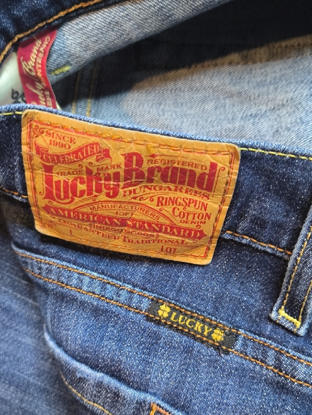sac349🍀Mid Rise Bootcut w/32.5" Inseam Lucky Women's Jeans Size 6 - Picture 7 of 8
